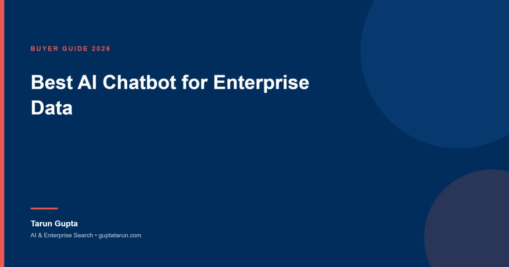 Cover image for the 2026 buyer guide to the best AI chatbot for enterprise data