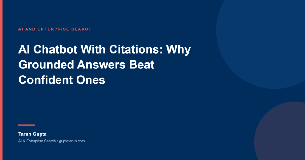 Cover image for the article AI Chatbot With Citations: Why Grounded Answers Beat Confident Ones