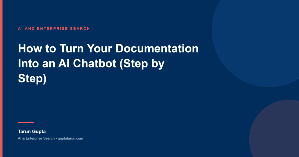 Cover image for the article How to Turn Your Documentation Into an AI Chatbot (Step by Step)